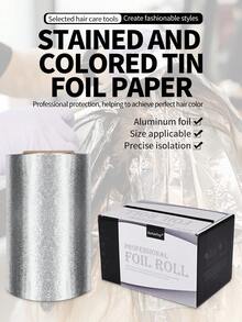 30m/50m Long Embossed Silver Aluminum Foil Roll - Salon Aluminum Foil For Highlighting Long Hair, Highlighting Hair Kit, Hairstylist Salon Aluminum Foil Paper Tin Foil, Hair, Barber, Hair Tools, Hair Products,Hair Dryer,Hair, Accessories, Hair Products, Hair Tools, Hair Stuff, Hair Care, Curly Hair Brush, Barber, Barber Accessories, Hairdressing Equipment,Travel Essentials,Travel Essential,Hairstyle,Hairdressing,Hair,Travel,Hair Products,Hair Tools,Hair Stuff,Barber,Barber Accessories,Barbershop,Hairdressing Equipment - Multicolor - View 2