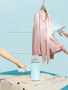 OBOVAY 1 pieza de plancha de vapor portátil, máquina de planchado a vapor, plancha de vapor, de alta potencia de 800W, calentamiento rápido en 30 segundos, elimina arrugas de la ropa, mango plegable, almacenamiento conveniente, tamaño pequeño y fácil de transportar, plancha de vapor portátil mini para uso doméstico, de viaje y de oficina