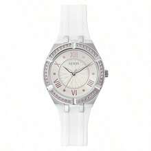 Guess Ceas de damă GUESS cu cuarț, carcasă din oțel inoxidabil, stil business, potrivit pentru prieteni și familie, GW0032L1, GW0034L5