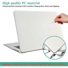 DTangLsm Compatible With Crocodile  Air 13 Inch Case 2022 2021-2018 M1 A2337 A2179 A1932, Crocodile Textured Leather Hard Shell Alligator Skin Case For  Air M1+Keyboard Cover, Silver - A30-鱷魚白 - 查看 5