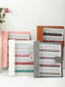 48/96/144色指甲油展示册,带磁性可拆卸色卡,高端透明PVC封面,便携式可拆卸展示册,适用于美甲沙龙和美甲爱好者 - 白色 - 查看 7
