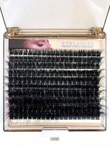 200pcs/150pcs/140pcs/100pcs Luxury Fluffy 8D Faux Mink Lashes - Mixed 10-18mm Length, 0. 07mm Thickness, Russian D Curl, Volumizing & Reusable Dramatic Lashes, Easy For Beginners - 10 Trays (60D/80D/100D/120D/160D/200D Variety Pack) Lash Clusters, Eyelash Clusters, Individual Eyelashes, Lashes, Fake Lashes - D 4 - 查看 11