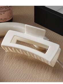 Women's Soft Silicone Rectangular Square Hair Claw Hair Clips, Soft Anti-Collision Protection For Back Of Head, Durable Grip Clips Elegant Hair Accessories Elegant Claw Clip Winter Hair Clutch