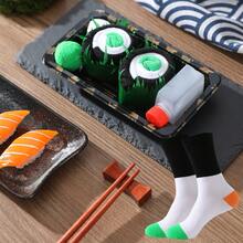 Vớ CREATOR SOCKS 1 đôi, thiết kế sushi nhiều màu sắc độc đáo, dài đến bắp chân, hộp quà tặng, vớ thể thao unisex mới mùa Thu/Đông 2025, thiết kế sáng tạo lấy cảm hứng từ ẩm thực, chất liệu vải dệt kim, dài, dày, mềm mại và thoải mái. - Nhiều màu - Xem 11