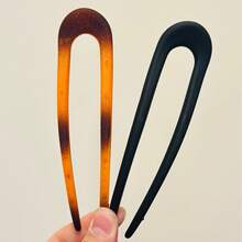 6Pcs Vintage U Shaped Hair Clips Women Chignon Bun Hair Accessories - Cor enviada aleatoriamente - 查看 3