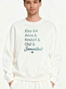 Frozen-2-Character-Name-Stack-&-Samantha Long-Sleeve Sweatshirt - trắng - Xem 1