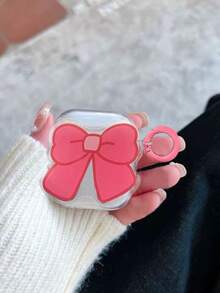 亚克力蝴蝶结印花耳机保护套，兼容苹果第四代、第二/三代耳机，软质保护套 - 無色 - 查看 9