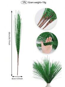 2/4/8 Stück 68cm Weihnachtsdekoration funkelnde Zweige künstliche gekräuselte Zweige für Weihnachtsbaum Dekoration Wohnraumdekoration Weihnachtsdekoration Winterraumdekoration