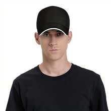 10 Football Baseball Caps Fashion Messied Sandwich Hats Unisex Style A (2) - 黑色 - 查看 4