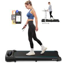 MERACH Walking Pad, 2.75HP Quiet Under Desk Treadmills For Home, Portable Walking Treadmill With Magnetic Remote Control, LED Display, APP - 英規插(220-240V) - 查看 1