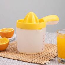 1pc/2pcs Portable Juicer With Handle, Home Use Citrus Lemon Orange Juice Extractor, Small Compact Fruit Juice Maker