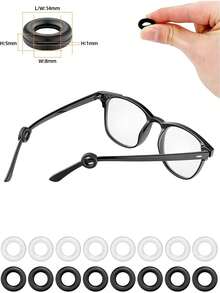 [26-Pairs Kit]Silicone Eyeglass Nose Pads & Ear Hooks, Anti-Slip Temple Tips For Glasses, Nose Bridge Comfort & Secure Fit, Eyewear Repair Accessories - ZH-53 - View 5