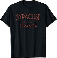 Syracuse University Orange Simple T-Shirt - Black - View 1