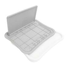 Entrenamiento de malla de mascotas para ir al baño, inodoro de entrenamiento para perros extraíble para mascotas - Gris - Ver 7