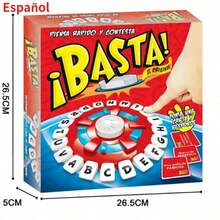 Nuevos juegos de mesa españoles, juego de mesa familiar de paquete rápido, letras de pensamiento rápido, juegos de palabras familiares, versión en español - rojo - Ver 9