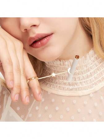 1 st kreativ stjärn- och måneformad rökring, elegant piphållare, cigarettfingerklämma, modernt val för rökare, förhindrar brännskador och fläckar på fingrarna, present till rökare, röktillbehör