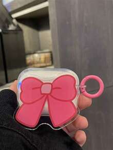 亚克力蝴蝶结印花耳机保护套，兼容苹果第四代、第二/三代耳机，软质保护套 - 無色 - 查看 11