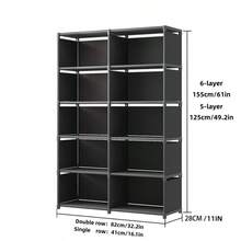 Multi-Tier Floor Standing Bookshelf, Simple Home Use Storage Cabinet, Living Room Bookcase, Wall Corner Organizer Rack,Bedroom Room Decor,Back To School - Multicolor - View 10
