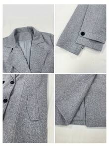 Women's Coat, Outdoor Business Casual Slim Fit Overcoat, Autumn/Winter - Grey - View 5