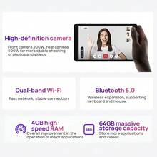 Lenovo Tableta M8 Marca Superpoderosa, Tableta Android de 8 pulgadas con Pantalla Pequeña, Mini Tableta de Aprendizaje y Entretenimiento, para Personas Mayores, para Ver Programas de TV, Noticias, Gran Memoria, Versión WIFI, Plateada - Plateado - Ver 2