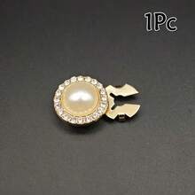 1/3/5pcs Shirt Buttons, Invisible Detachable Buttons, Rhinestone Covered Cuff Buttons For Women Clothing Decoration