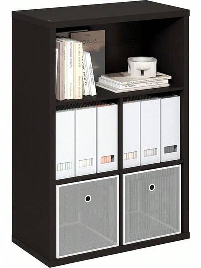 Estantería Furinno PASIR 2025, estantería de 3 niveles, librería, 9.7" X 23.7" X 31.5", para sala de estar, dormitorio, oficina en casa, blanco liso