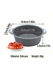 1件/3件硅胶小蛋糕模具,吐司面包烤盘,马卡龙、磅蛋糕、饼干烘焙模具-双耳圆形/长方形/方形蛋糕模具吐司烘焙套装,家用DIY蛋糕烘焙模具面包模具,适用于婚礼、生日、返校、派对等创意蛋糕模具,多功能硅胶烘焙模具-方形、长方形、圆形烤盘套装,耐热,易脱模,饼干、蛋糕、面包制作工具 - 彩色 - 查看 15