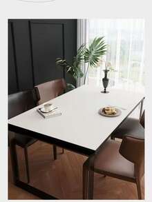 1 件透明软玻璃桌垫，PVC 防水防油易清洁桌垫，适用于学生、学校课桌、餐桌、咖啡桌，防水塑料水晶板桌保护垫