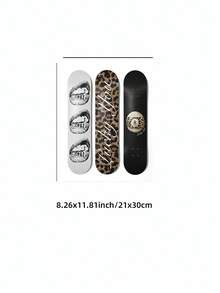 1 件无框 Y2K 豹纹滑板墙面艺术套装，3 件套复古酷女孩美学房间装饰，球形垃圾摇滚海报印刷品，适用于卧室宿舍公寓，时髦海报墙面装饰艺术，大学房间配件，送给少女的礼物 - 彩色 - 查看 13