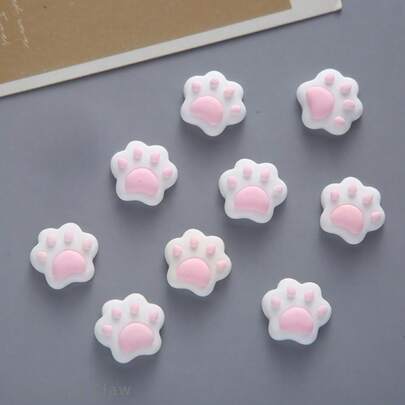 5pcs/9pcs/15pcs Cute Cat Paw Fridge Magnets, Adorable Storage Cabinet Decor Magnets, Transparent Heart Fridge Magnets, Whiteboard Magnets For Classroom, Office Or Home, Round Resin Memo Board Stickers For Fridge And Whiteboard, Cute Mini Love Letter Kitchen And Office Decor, Fun Photo Display Accessories