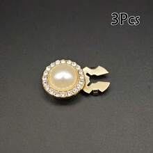 1/3/5pcs Shirt Buttons, Invisible Detachable Buttons, Rhinestone Covered Cuff Buttons For Women Clothing Decoration