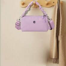 Bolso bandolera impermeable para mujer, moderno, de gran capacidad, con múltiples bolsillos, ideal para el día a día. - Morado - Ver 4