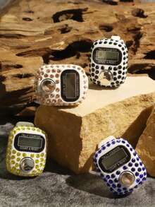 1pc/6pcs/8pcs/12pcs Study Room Spring Reading | Learning Tracker With Rhinestone Counter, Track Recitation Times To Improve Exam Preparation Efficiency - Multicolor - View 8