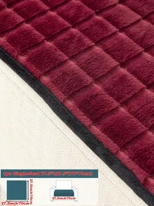 1 chiếc đệm ghế sofa lông nhân tạo cao cấp, vỏ bọc ghế sofa tối giản và mềm mại, phù hợp với mọi mùa, chống bụi và trầy xước để bảo vệ ghế sofa, thích hợp cho phòng khách, phòng ngủ, phòng làm việc - Đỏ - Xem 13