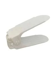 Pacote de organizador de espaço para sapatos de plástico, ajuda a economizar espaço, prateleira ajustável de altura para sapatos de segunda geração, prateleira para armazenamento de sapatos, suporte para sapatos de camada dupla, prateleira para armazenamento de sapatos, prateleira para chinelos