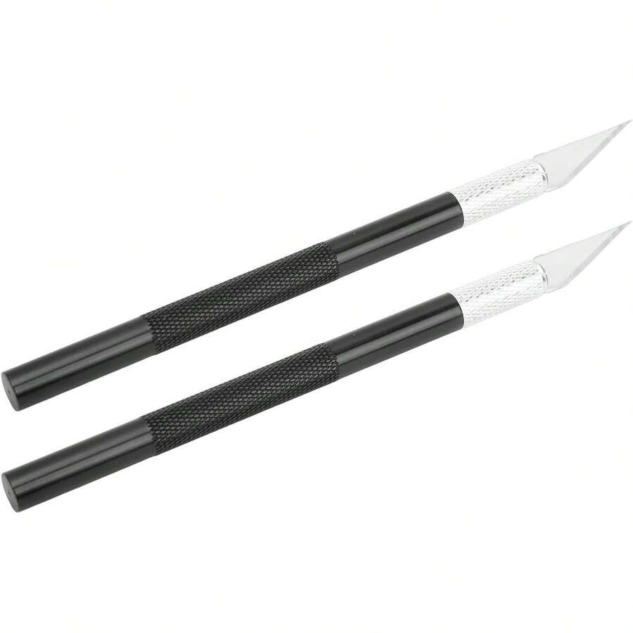 Cuchillo de Utilidad Profesional DIY Fácil de Reemplazar Juego de Herramientas de Precisión Multifuncional para Libro de Cuentas (Negro) - 1 - Ver 1