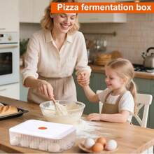 Pizza Dough Proofing Box Fermentation Tray With Lid Foor Baking Bread Pastry Kitchen Use NonStick Doough Container For Home Pizzeria Restaurant Cooking Prep - atributo único - Ver 3