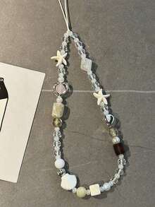 简约白色蝴蝶结手机挂绳吊坠，短小便捷，适用于所有手机、相机，配有链条和绳索，可手持或腕戴，防丢防震，是送给母亲、家人、朋友、生日、节日礼物的理想之选。手机挂饰，兼容安卓及大多数智能手机，也是送给母亲、家人、朋友、孩子、生日、节日的礼物。 - 白色海星殼鏈 - 查看 9