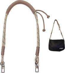 Purse Shoulder Strap Replacement For Bag, Non Braided Paracord Rope Handbag Straps - Khaki - View 1