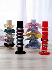 3-Layer/2-Layer/1-Layer/Vertical Jewelry Storage Display Rack, Bracelet Necklace Earring Storage Rack, Velvet Jewelry Display Rack, Single-Layer Bracelet Storage Rack, Headband Necklace Watch Bracelet Display Rack, 1-Piece Home Bracelet Storage Rack Jewelry Store Display Rack, 3-Layer Detachable