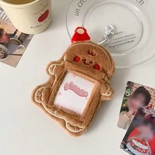 1pc Christmas Tree Plush Card Holder, Christmas Gingerbread Man Plush Card Holder, 3-Inch Small Card Display Card Holder, K-Pop Idol Small Card Display Card Holder Pendant, Id Card Student Card Work Card Holder, Christmas Gift, Cute Christmas Plush Pendant Keychain - Multicolor - View 17