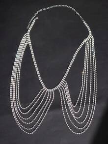 1pc Fashionable Multilayer Sexy Shoulder Chain Body Jewelry For Women