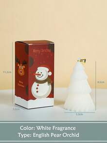 1 Christmas Tree Shaped Aromatherapy Candle, Christmas High-End Atmosphere Decoration, Fragrance Ornaments, Souvenirs, Christmas, Christmas Decorations, Christmas Gifts - Multicolor - View 8