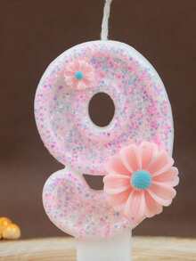 1 Peça Decoração de Flor Velas com Números 0-9, Decoração de Bolo de Aniversário, Velas de Festa, Suprimentos de Festa Atmosférica, Suprimentos de Festa Romântica, Velas de Aniversário Decoração de Bolo, Decoração de Cozimento, Velas de Aniversário Criativas com Números, Vela de Número de Festa de Aniversário, Dígito Brilhante, Casamento