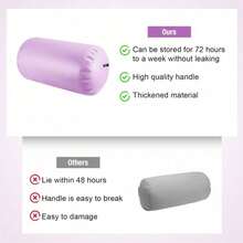 Trintion Inflatable Gymnastics Air Roller Barrel 100cm Tumbling Mat Professional Backbend Trainer For Yoga/Backflip Training Home Gym Use High-Weight Capacity - Purple - View 5