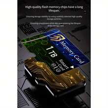 1TBPortable Card External Micro SD Memory Card , Class 10 TF Card With SD Adapter High Speed For Action Camera 4K Video U3 - 1TB - 查看 2