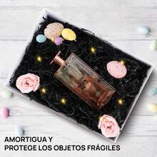 450g Crinkle Paper Filler, Papel Rallado Para Cestas De Regalo, Papel Rallado Para Cumpleaños, Bodas, Cajas, Bolsas, Relleno de Cestas, Aniversarios, Envoltura de Regalos (negro) - Negro - Ver 10