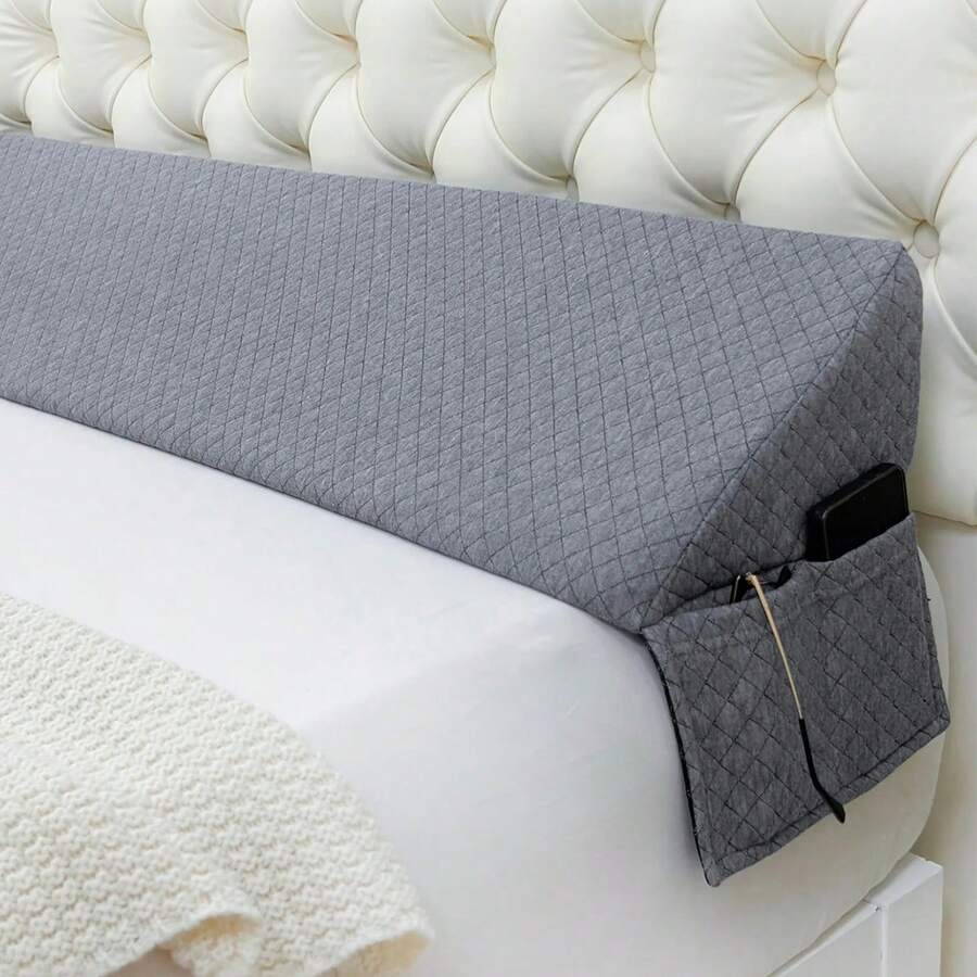 Bed Wedge Pillow - Bed Gap Filler Mattress Wedge Headboard Pillow Close The Gap 0-7" Between Your Headboard And Mattress Or Wall For Sleeping Backrest Pillow