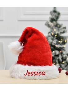 1 buc, pălării personalizate de Moș Crăciun, căciulă de Crăciun, pălărie personalizată de Moș Crăciun, pălărie de petrecere de Crăciun, pălărie de Moș Crăciun brodată, cadouri de Crăciun - Multicolor - Vizualizare 4