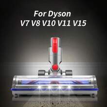 TECHCLN Cabezal de cepillo de repuesto con luz de detección de polvo para pisos de madera dura, compatible con V7, V8, V10, V11, V15